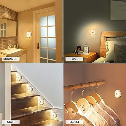 LED Smart Human Body Sensor Night Lamp (PACK OF 3)