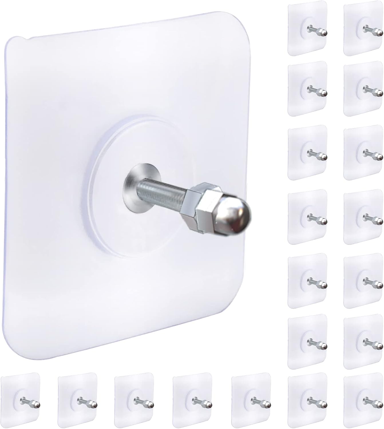 Self Adhesive Screws Wall Mount Hooks (PACK OF 10)